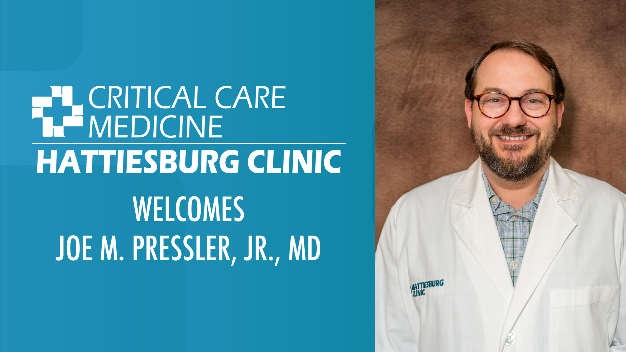 Welcome, Dr. Pressler