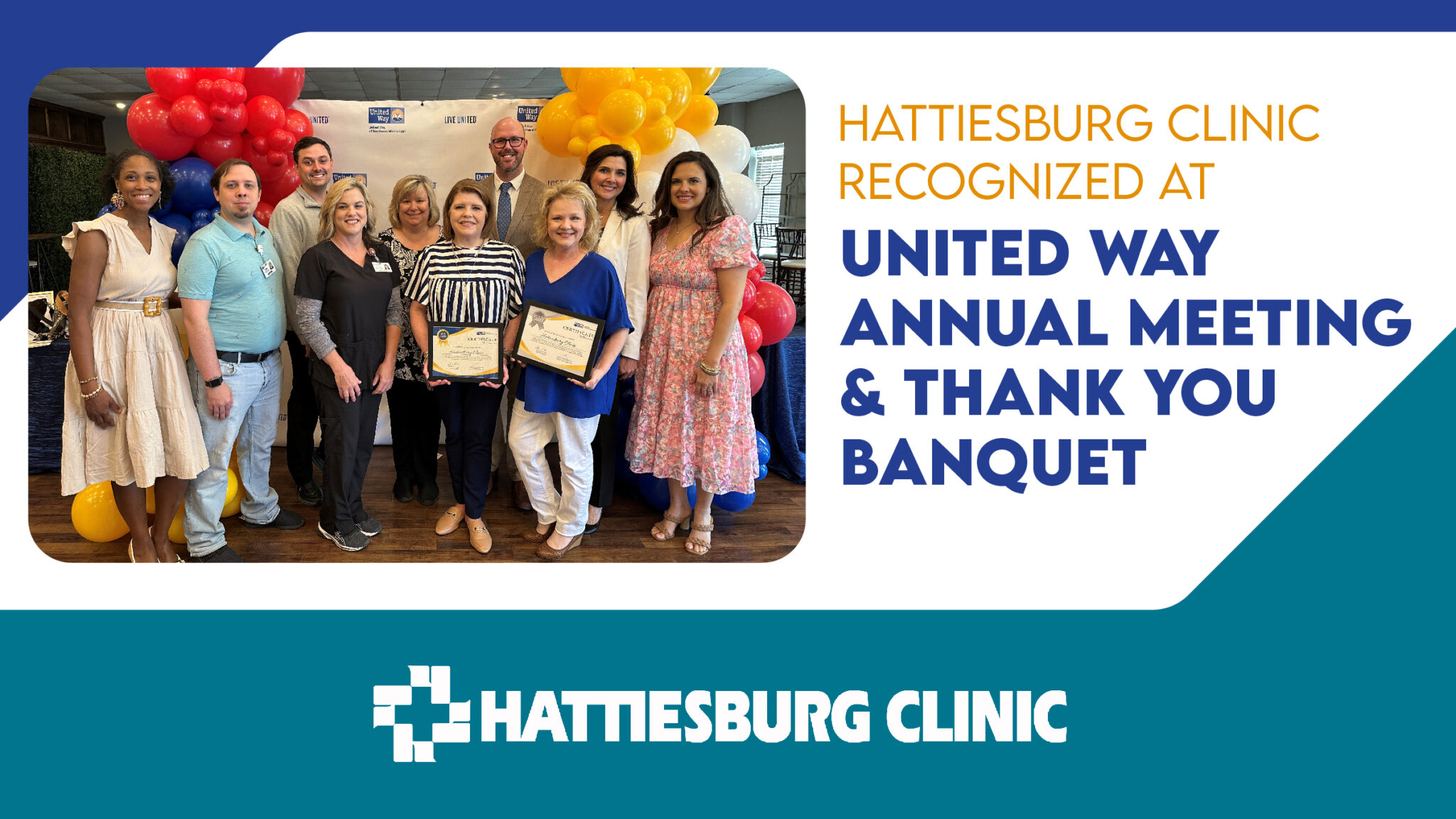 United Way Recognizes Hattiesburg Clinic