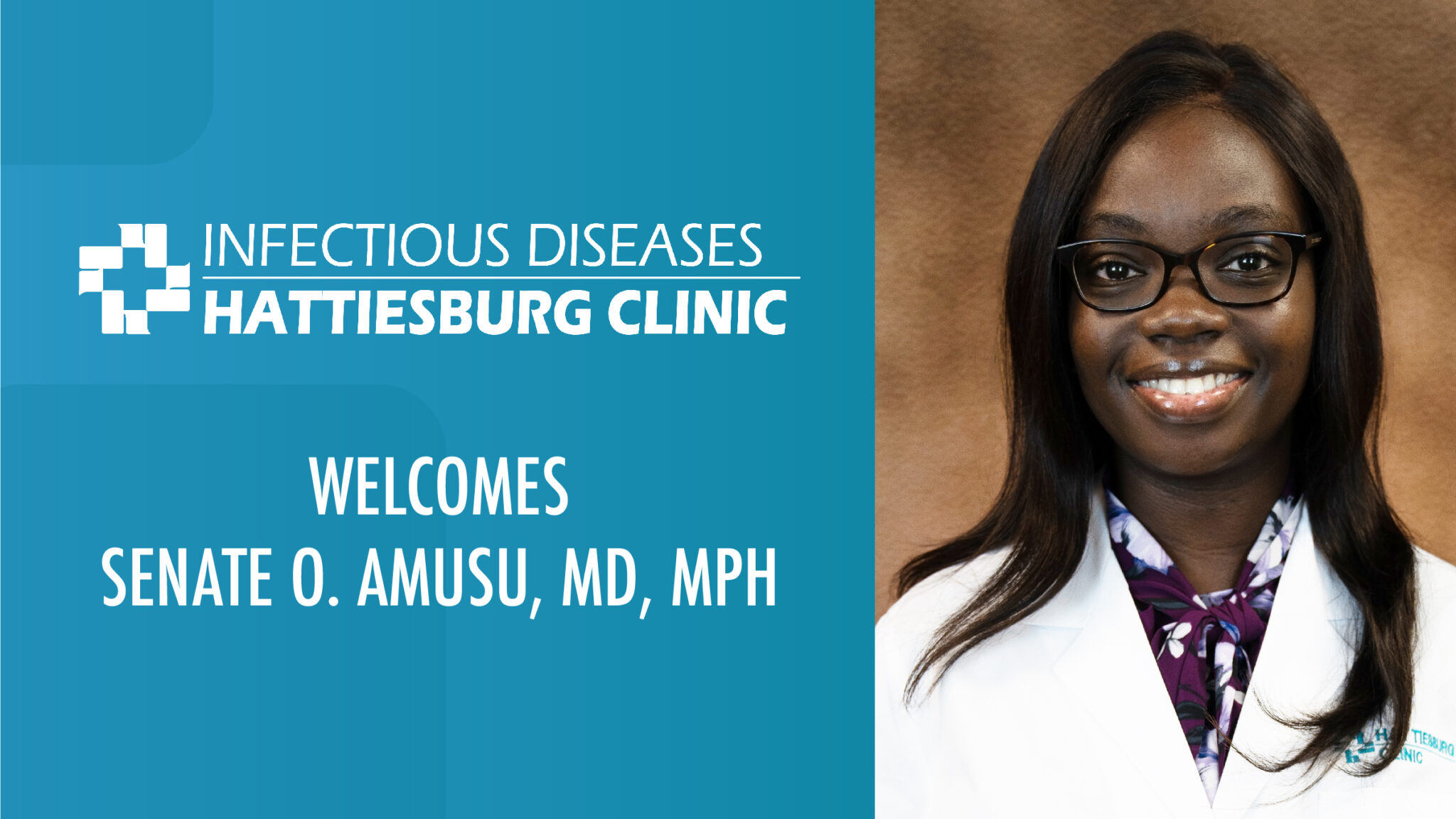Welcome, Dr. Amusu