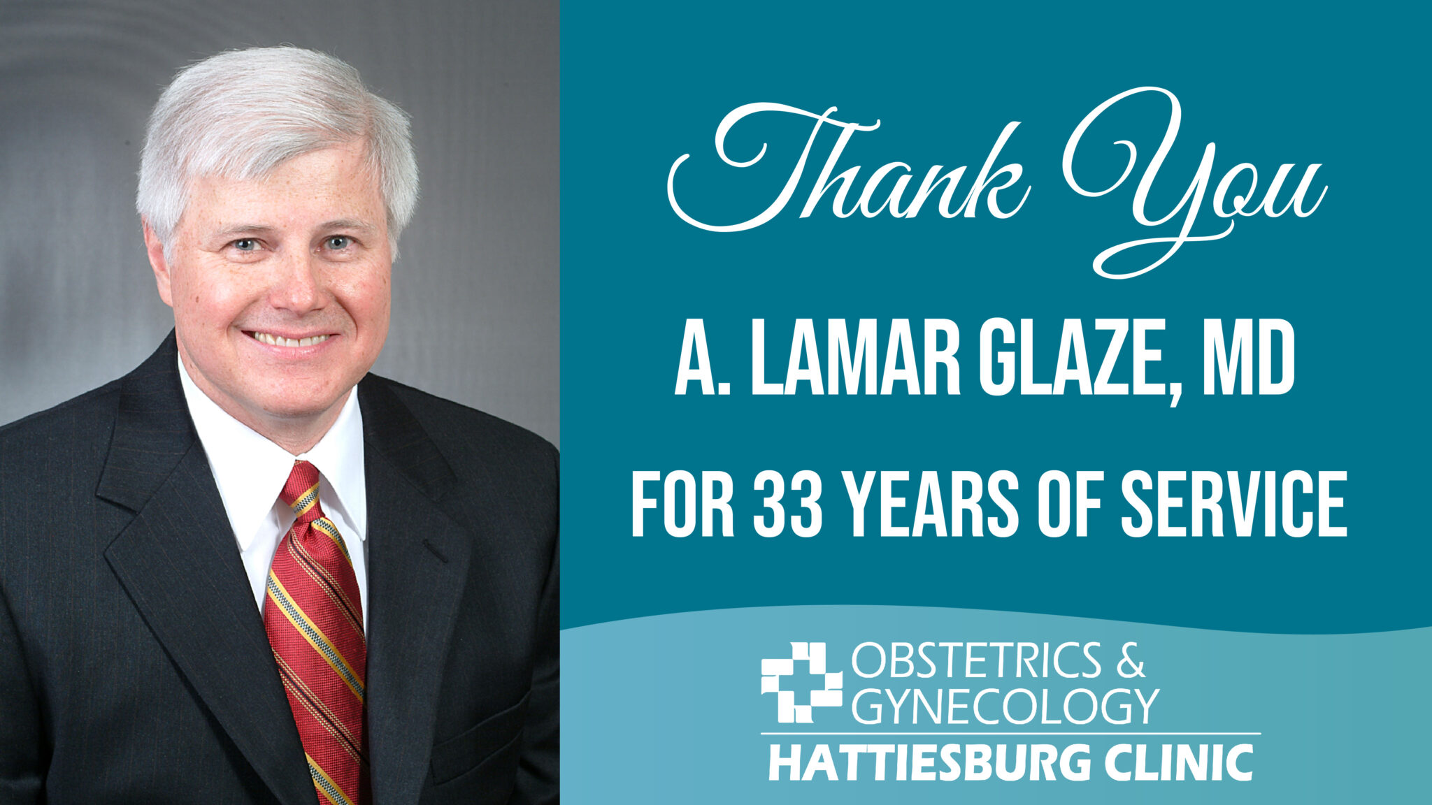 A. Lamar Glaze, MD, Retires