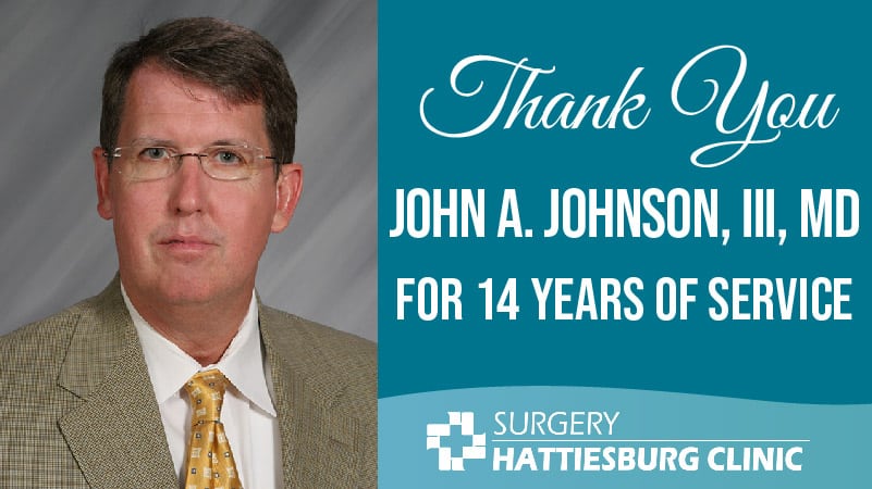 John A. Johnson, III, MD, Retires 