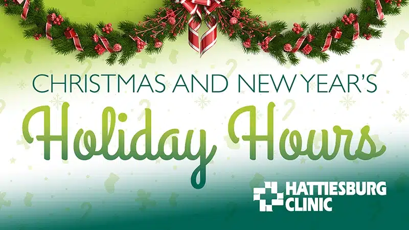 Christmas and New Year’s Holiday Hours