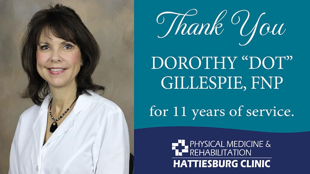 Dorothy “Dot” Gillespie, FNP, Retires 