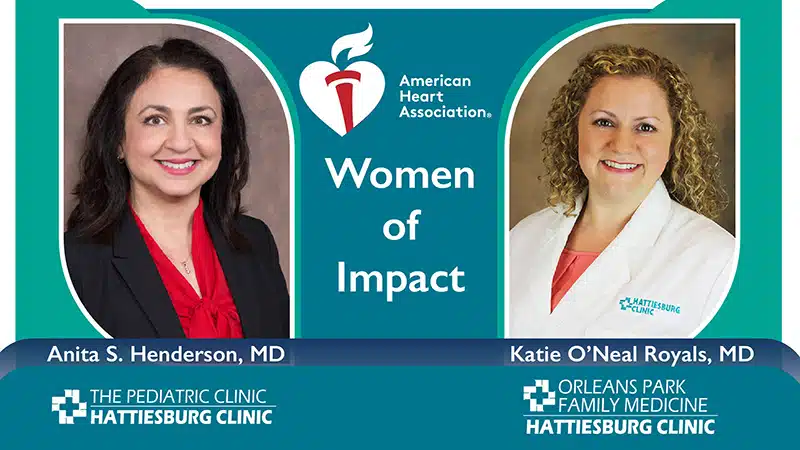 Anita Henderson, MD and Katie O'Neal Royals, MD recognized as AHA Woman of Impact