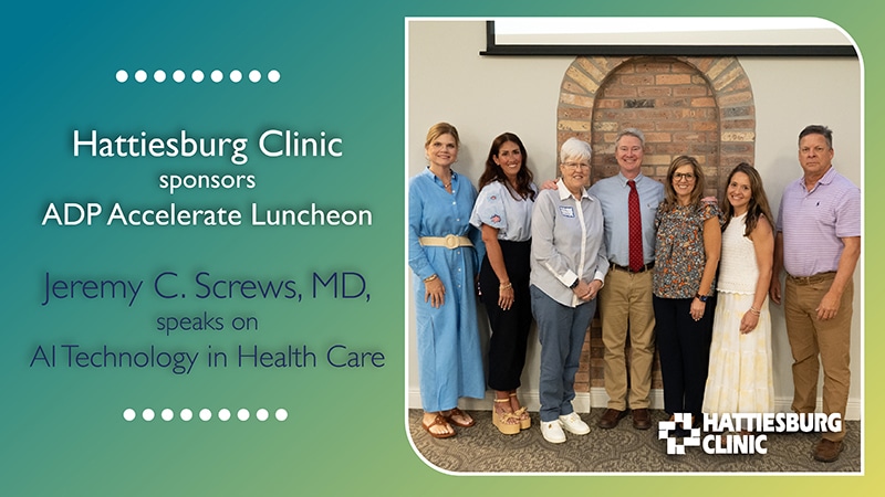Hattiesburg Clinic ADP Luncheon Jeremy Screws, MD