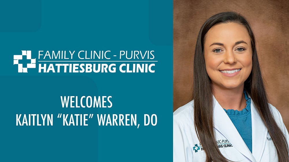 Katie Warren, Family Clinic Purvis, New Provider