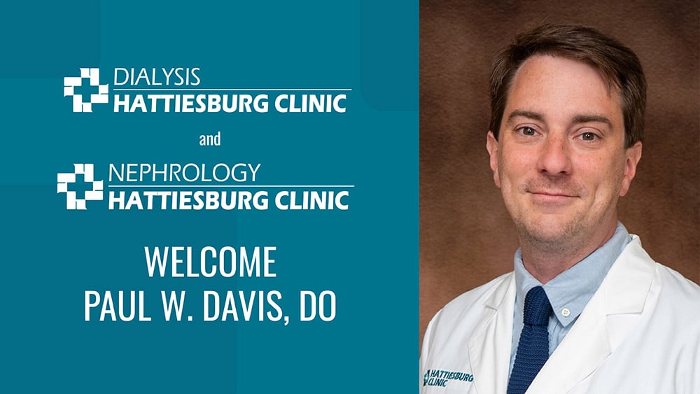 New Provider, Paul Davis, Nephrology, Dialysis