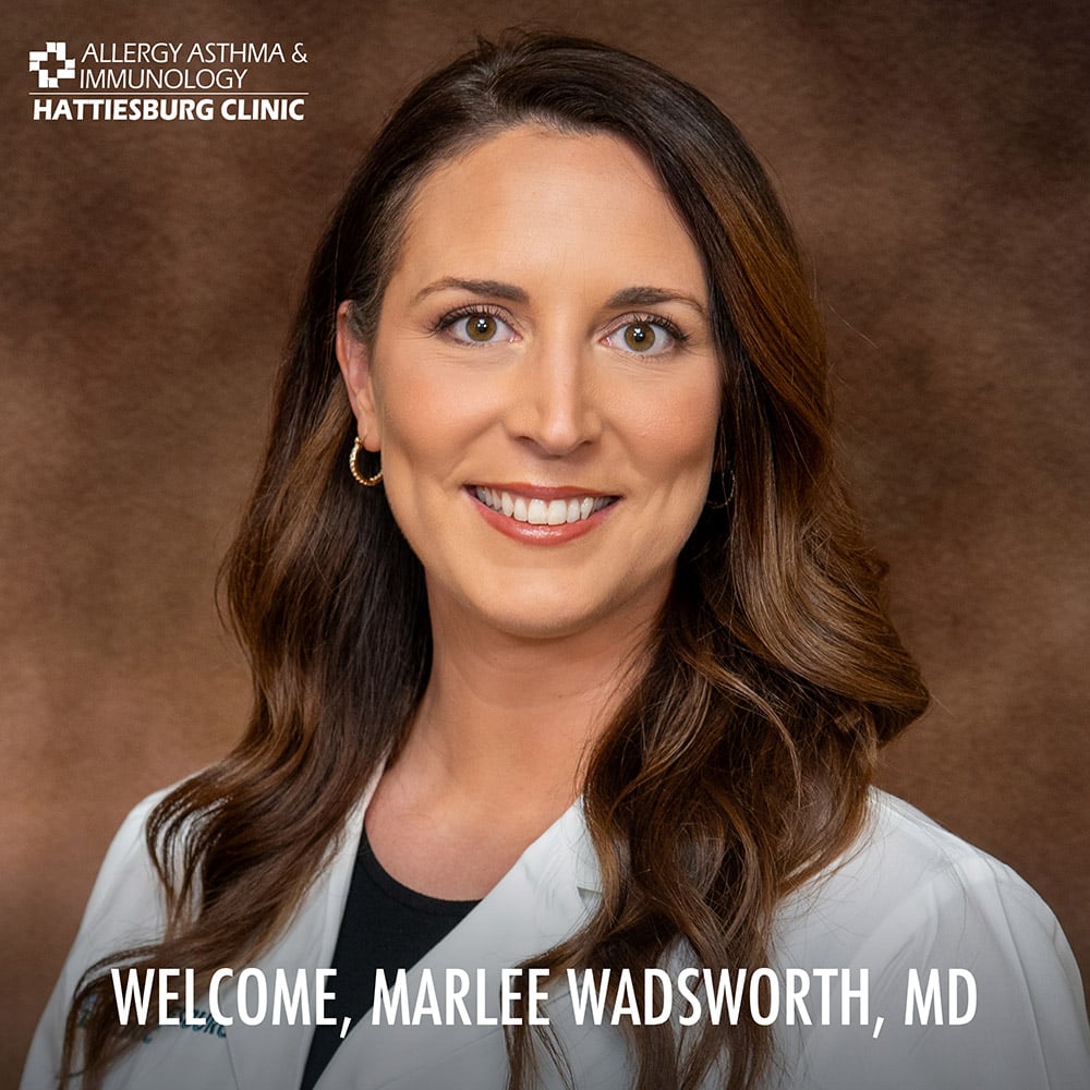 Allergy Asthma and Immunology, Marlee Wadsworth, New Provider