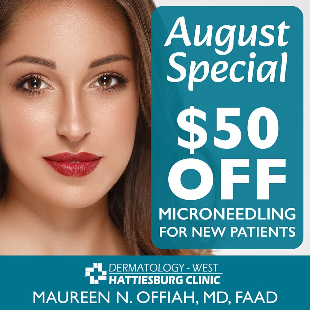 August Special, Dermatology West, microneedling