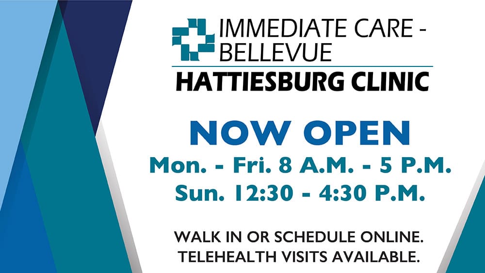 Hattiesburg Clinic, Immediate Care Bellevue, Extended Hours