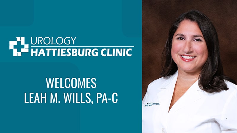 Hattiesburg Clinic Urology welcomes Leah M. Wills, PA-C