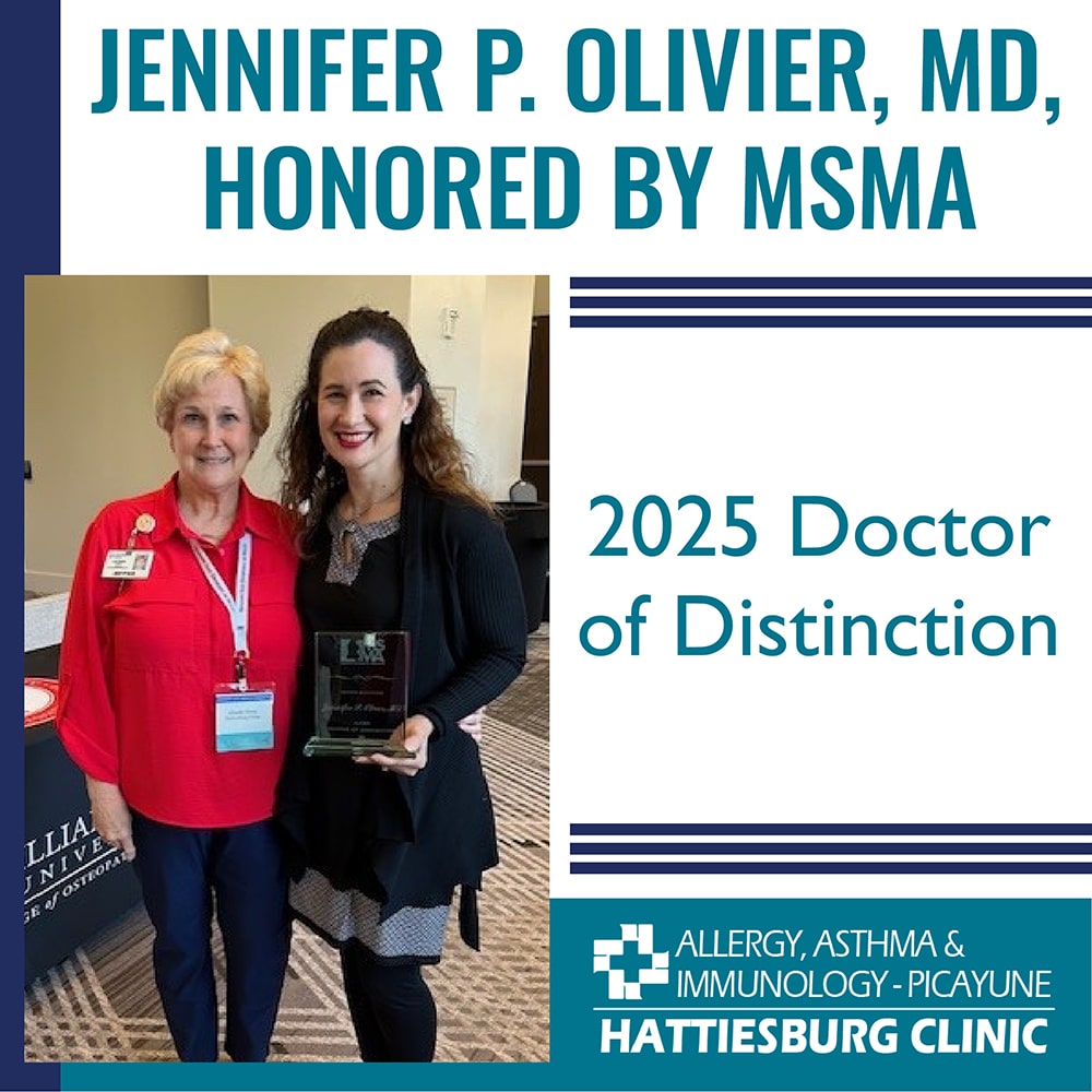 MSMA Doctor of Distinction, Jennifer Olivier