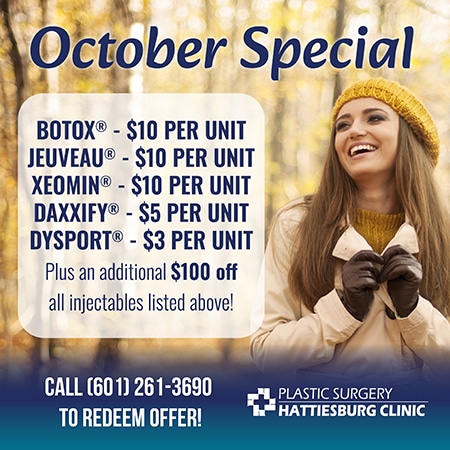 Hattiesburg Clinic Plastic Surgery October Special