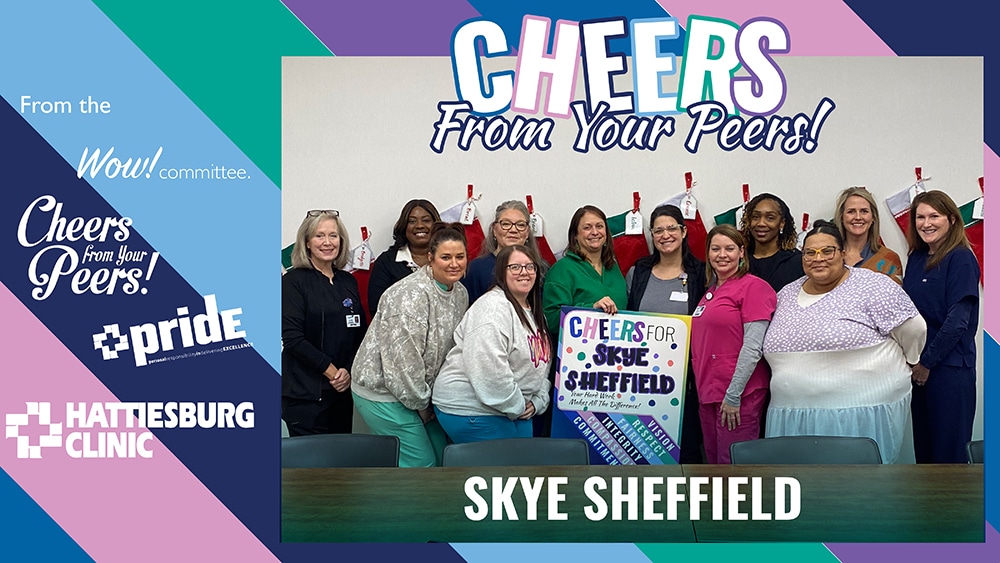 Cheers from Your Peers, Skye Sheffield