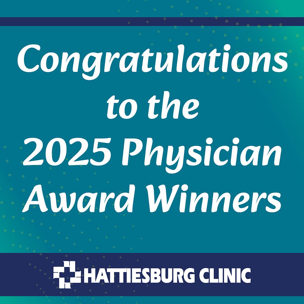 2025 Physician Awards, Shomari Thompson, Jeremy Wells, Katie Royals, Steven Stogner
