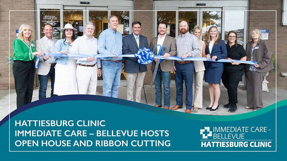 Hattiesburg Clinic hosted a ribbon cutting and open house on Thursday, May 21, 2026, to celebrate the opening of Hattiesburg Clinic Immediate Care – Bellevue.