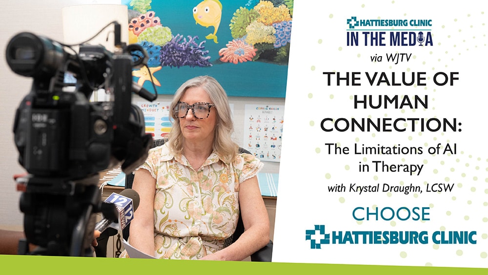 In the Media: The Value of Human Connection and the Limitations of AI in Therapy with Krystal Draughn, LCSW