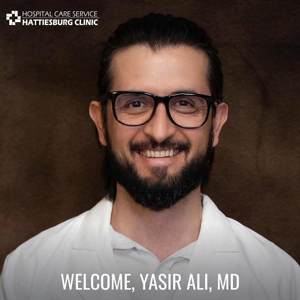 Yasir Ali, MD, recently joined Hattiesburg Clinic Hospital Care Service, where he provides care for patients in the hospital.