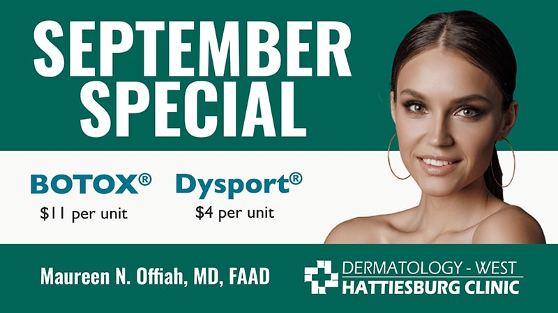 BOTOX/Dysport Special at Hattiesburg Clinic Dermatology – West