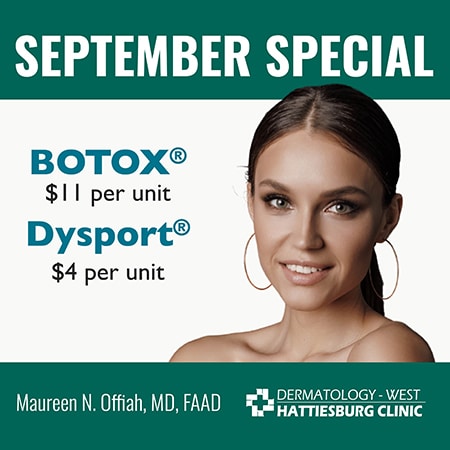 BOTOX/Dysport Special at Hattiesburg Clinic Dermatology – West