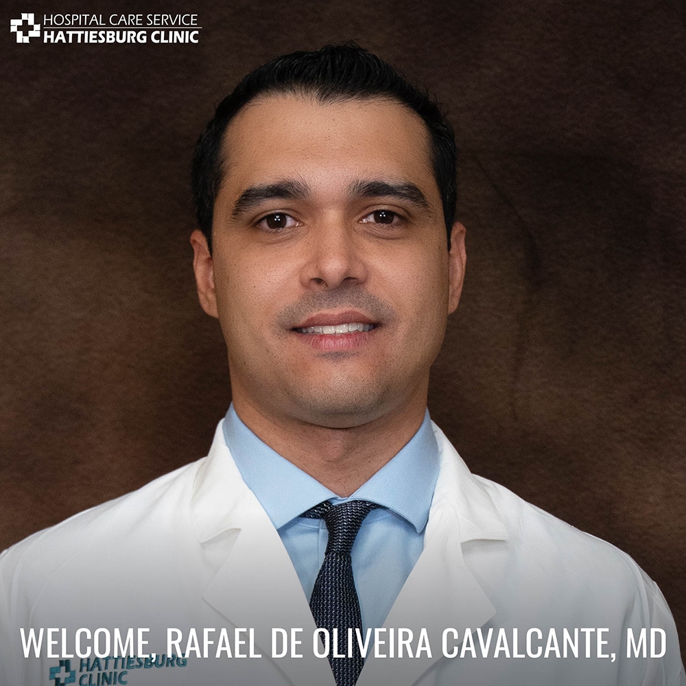 Rafael de Oliveira Cavalcante, MD, recently joined Hattiesburg Clinic Hospital Care Service, where he provides care for patients in the hospital.